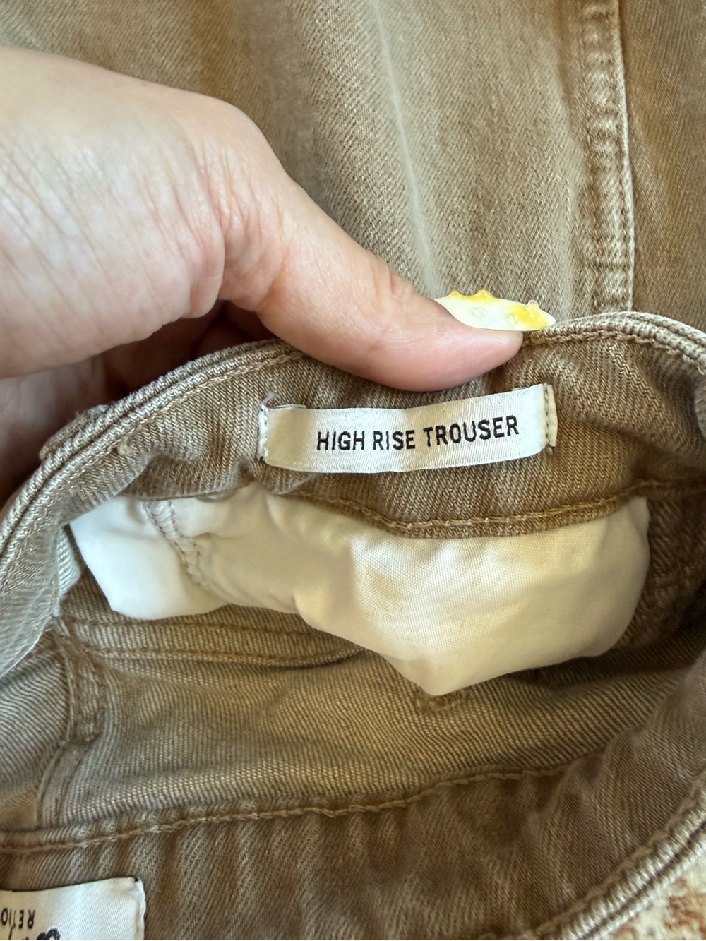 Wrangler Wide Leg Jeans in Tan - Picture 5 of 5